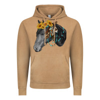Vintage Camel black and white western horse Vintage Hoodie - RanaPortraitStore