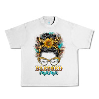 Lunar Rock blessed mama messy bun Urban Heavy Tee - BarkalooDesign