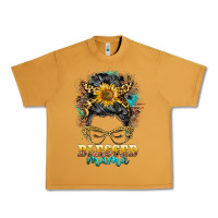 Peanut Butter blessed mama messy bun Urban Heavy Tee - BarkalooDesign