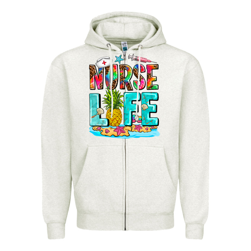 Nurse Life Summer Zipper Hoodie by AdoDesignShop | Teevron