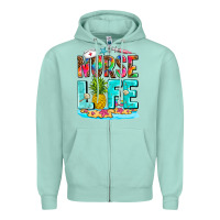 Seafoam nurse life summer Zipper Hoodie - AdoDesignShop