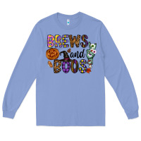 Colony Blue Brews And Boos Long Sleeve Tee - CowhideDigitalArt