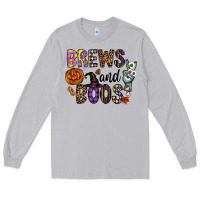Moon Dust Brews And Boos Long Sleeve Tee - CowhideDigitalArt