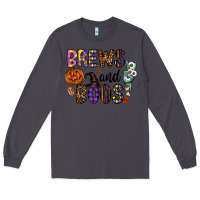 Smoke Brews And Boos Long Sleeve Tee - CowhideDigitalArt