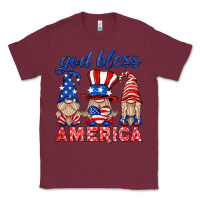 Burgundy god bless america gnome Classic Tee - HRA Design Shop