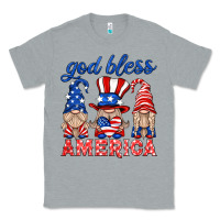 Heather Grey god bless america gnome Classic Tee - HRA Design Shop