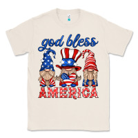 Natural god bless america gnome Classic Tee - HRA Design Shop