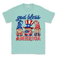 Seafoam god bless america gnome Classic Tee - HRA Design Shop