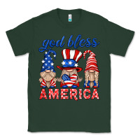 Sports Green god bless america gnome Classic Tee - HRA Design Shop