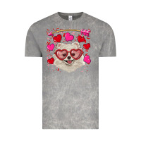Cloud Rock valentine's day white pomeranian Vintage Tee - RanaPortraitStore