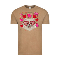 Valentine's Day White Pomeranian Vintage Tee | Teevron