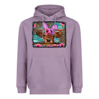 Lavender easter floral leopard cow Heavyweight Hoodie - Jasminsmagicworld