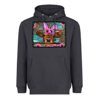 Smoke easter floral leopard cow Heavyweight Hoodie - Jasminsmagicworld