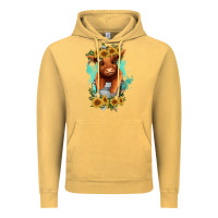 Vintage Mustard baby cow in a bucket Vintage Hoodie - RanaPortraitStore