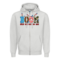 Dove Grey boom bitch get out the way Zipper Hoodie - AdoDesignShop
