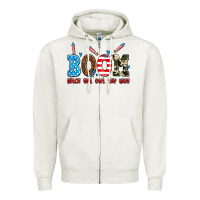 Oatmeal Heather boom bitch get out the way Zipper Hoodie - AdoDesignShop