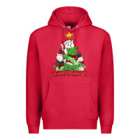 Cardinal meowy christmas cat tree Premium Hoodie - MaliasSmallBusiness