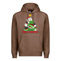Chestnut meowy christmas cat tree Premium Hoodie - MaliasSmallBusiness