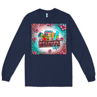 Navy teacher life Long Sleeve Tee - AdoDesignShop