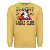 Antique Gold Spooky babes club Premium Sweatshirt - NancyCooperArtShop