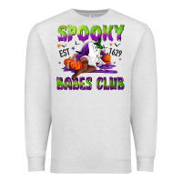 Oatmeal Heather Spooky babes club Premium Sweatshirt - NancyCooperArtShop