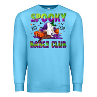 Ocean Blue Spooky babes club Premium Sweatshirt - NancyCooperArtShop