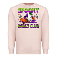 Pale Pink Spooky babes club Premium Sweatshirt - NancyCooperArtShop