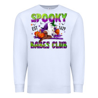White Spooky babes club Premium Sweatshirt - NancyCooperArtShop