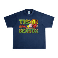 Navy tis' the season softball Urban Heavy Tee - Zillion Design Studio