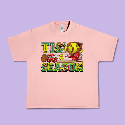 Tis' The Season Softball Urban Heavy Tee Designed By Zillion Design Studio