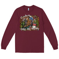 Burgundy cowboy take me away Long Sleeve Tee - SublimationCraftShop