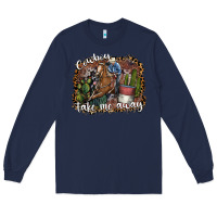 Navy cowboy take me away Long Sleeve Tee - SublimationCraftShop