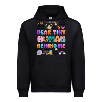 Black dear tiny human behind me Urban Hoodie - Artiststas