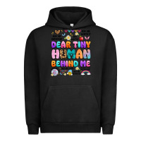 Pigment Black dear tiny human behind me Urban Hoodie - Artiststas