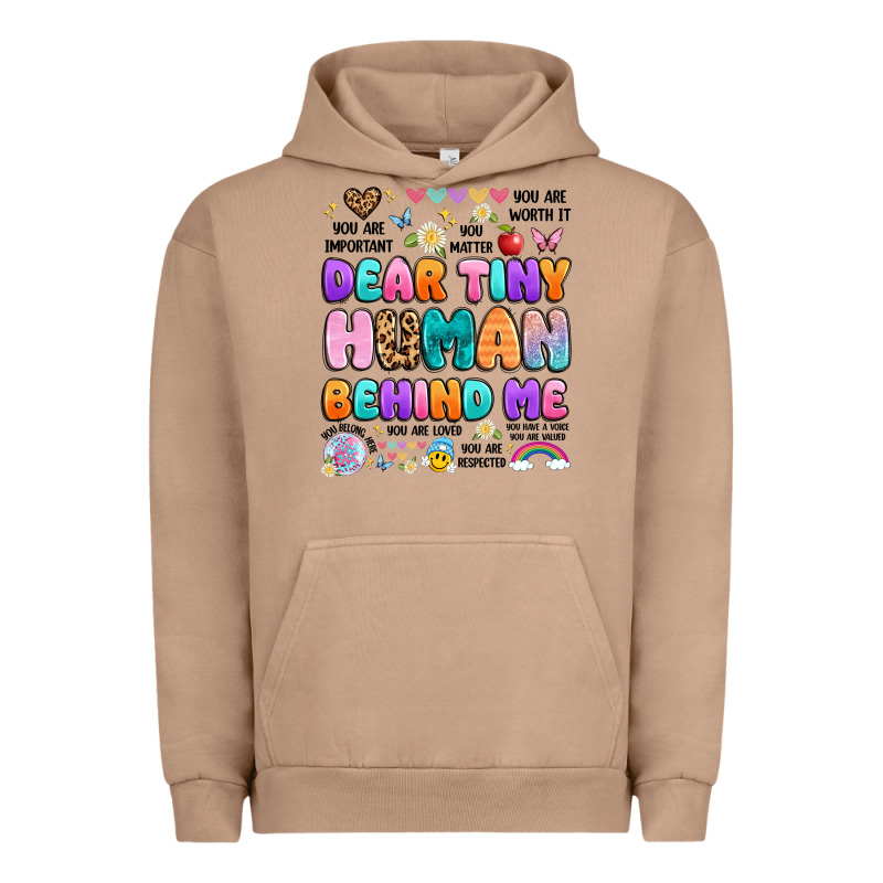 Dear Tiny Human Behind Me Urban Hoodie by Artiststas | Teevron