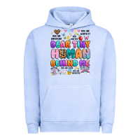 Pigment Grape Ice dear tiny human behind me Urban Hoodie - Artiststas