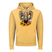 Vintage Mustard bighorn sheep Vintage Hoodie - RanaPortraitStore