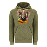 Vintage Olive bighorn sheep Vintage Hoodie - RanaPortraitStore