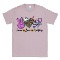 Lilac peace love nursing Classic Tee - CowhideDigitalArt