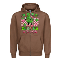 Chestnut i'm the cutest clover in the patch Zipper Hoodie - Artiststas