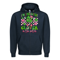 Navy i'm the cutest clover in the patch Zipper Hoodie - Artiststas