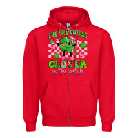 Red i'm the cutest clover in the patch Zipper Hoodie - Artiststas