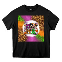 Black halloween cow mama Heavy Core Tee - LillyAllenDesigns