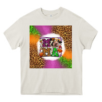 Cream halloween cow mama Heavy Core Tee - LillyAllenDesigns