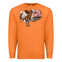 Carrot cute simmental cow Premium Sweatshirt - LillyAllenDesigns