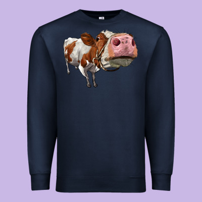 Cute Simmental Cow Premium Sweatshirt Designed By Lillyallendesigns