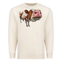 Sandshell cute simmental cow Premium Sweatshirt - LillyAllenDesigns
