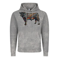 Cloud Rock black angus bull with western patterns Vintage Hoodie - RanaPortraitStore