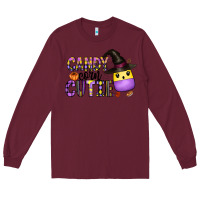 Burgundy Candy Corn Cutie Long Sleeve Tee - CowhideDigitalArt