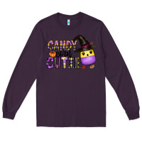 Plum Candy Corn Cutie Long Sleeve Tee - CowhideDigitalArt